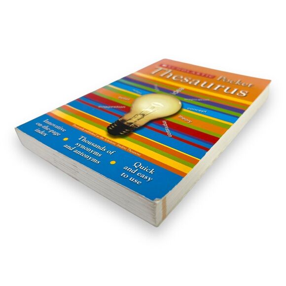 Scholastic Pocket Thesaurus (SCHOLASTIC REFERENCE) Paperback Book Student School - Picture 11 of 12